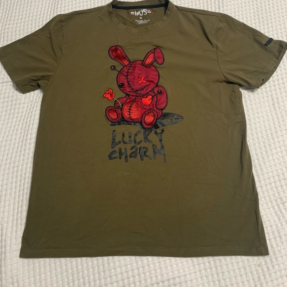 BKYS - Black Keys Lucky Charm Tee Patch Olive Burgundy